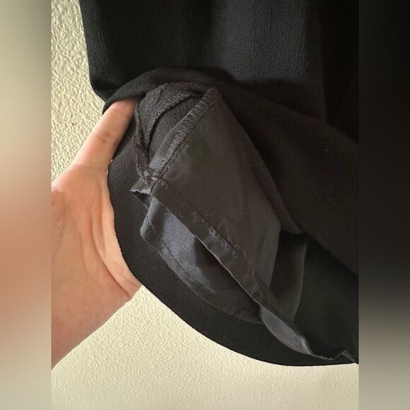 J Crew Wool Blend Black Pencil Mini Skirt Work Wear Office Size 6 - Picture 3 of 6